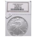 2003 NGC MS69 SILVER EAGLE