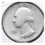 1939 S WASHINGTON QUARTER VG