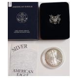 2003 PROOF SILVER EAGLE W BOX PAPERS