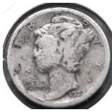 1923 S MERCURY DIME F