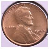 1940 S GEM RED LINCOLN CENT