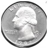 1982 S PROOF WASHINGTON QUARTER