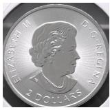 HALF OZ .9999 SILVER CANADA MAPLE LEAF