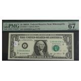 PMG MS67 EPQ FEDERAL RESERVE NOTE