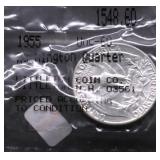 1955 GEM BU WASHINGTON QUARTER