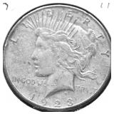 1923 S PEACE DOLLAR VF