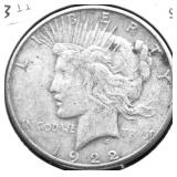 1922 S PEACE DOLLAR XF