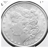 1900 GEM BU MORGAN DOLLAR