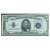 FIVE DOLLAR SILVER CERTIFICATE XF