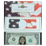 2004 PRESIDENT ELECTION DOLLAR BILL  UNC