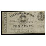 ALABAMA 1863 25 CENTS VF
