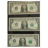 3 STAR FEDERAL RESERVE NOTES