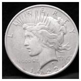 1922 PEACE DOLLAR VF