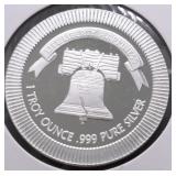 1 OZ .999 SILVER ROUND