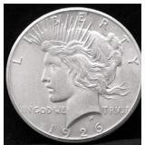 1926 CHOICE BU PEACE DOLLAR