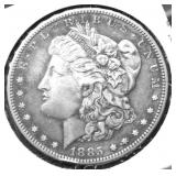 1885 S MORGAN DOLLAR XF