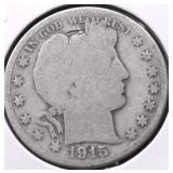 1915 D BARBER HALF DOLLAR G