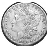 1884 MORGAN DOLLAR XF