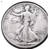 1936 WALKING HALF DOLLAR VF