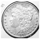 1879 O MORGAN DOLLAR AU