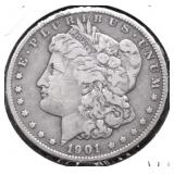 1901 MORGAN DOLLAR VF