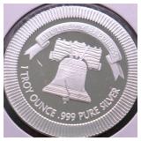1 OZ .999 SILVER ROUND