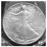 1991 SILVER EAGLE GEM