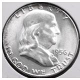 1956 GEM BU FRANKLLIN HALF DOLLAR