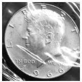 1966 CHOICE BU KENNEDY HALF DOLLAR