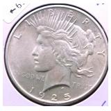 1925 CHOICE BU PEACE DOLLAR