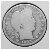 1892 BARBER HALF DOLLAR G