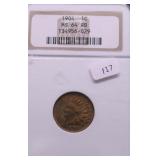 1904 NGC MS64 RB INDIAN HEAD CENT