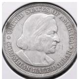 1893 COLUMBIAN EXPO HALF DOLLAR UNC DETAILS