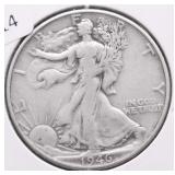 1946 S WALKING HALF DOLLAR XF