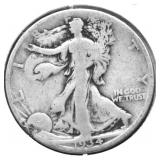 1934 WALKING HALF DOLLAR F