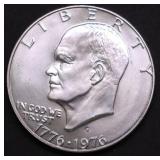 SILVER BICENTENNIAL IKE DOLLAR GEM