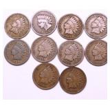 10 INDIAN HEAD CENTS