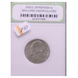 2003 D GEM BU JEFFERSON NICKEL