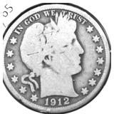 1912 BARBER HALF DOLLAR G