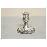 STERLING SILVER SMALL CANDLE STICK HOLDER