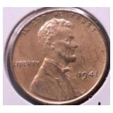 1941 CH BU RED LINCOLN CENT