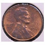 1960 CH BU RED LG DATE LINCOLN CENT