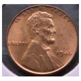 1946 CH BU RED LINCOLN CENT