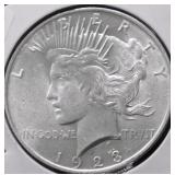 1922 CHOICE BU PEACE DOLLAR