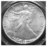 1986  GEM BU SILVER EAGLE