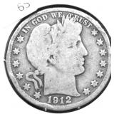 1912 BARBER HALF DOLLAR G
