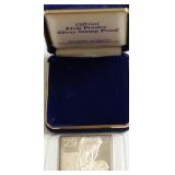 PROOF SILVER ELVIS PRESLEY STAMP W BOX