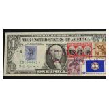 FIRST DAY COVER STAR FEDERAL RESERVE NOTE CH BU