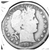 1906 BARBER HALF DOLLAR G