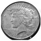1924 S PEACE DOLLAR XF